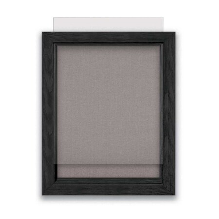 United Visual Products Indoor Enclosed Combo Board, 72"x36", Gold Frame/Grey & Cloud UVCB7236G-GREY-CLOUD